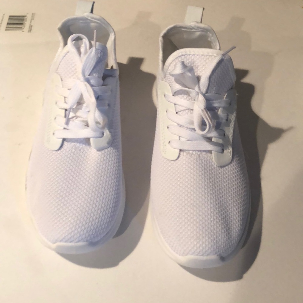 Fresh white mess sneakers